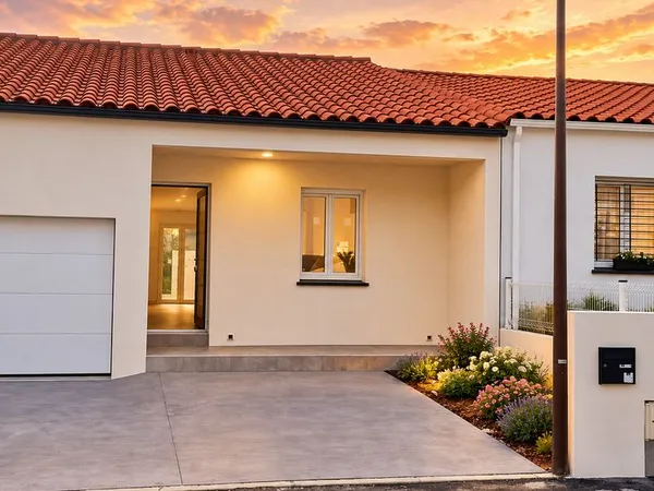 Villa 2025 74m2 2 chambres plain pied clim garage