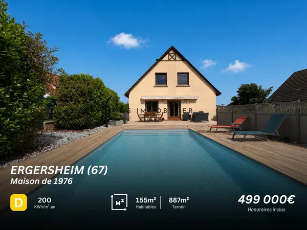 Maison familiale avec piscine - Ergersheim