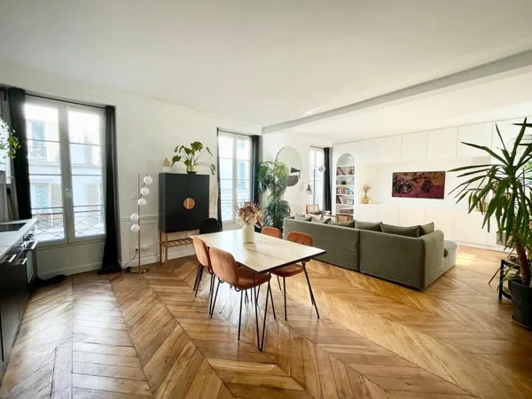 Vends Appt Haut Marais 66m2 - 1/2ch - Belle Rénovation - Grand Séjour Traversant 41m2