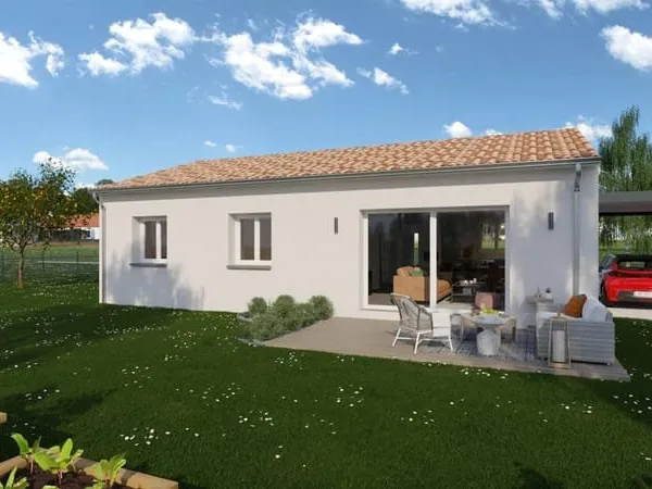 Terrain + Maison T4 90m2 sans garage