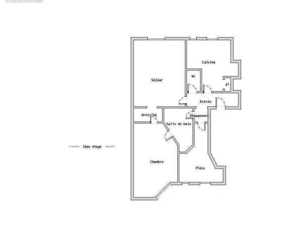Appartement 3 pièces 57 m²