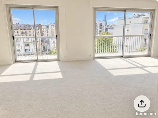 Vends appartement 90m² lumineux 4 pièces