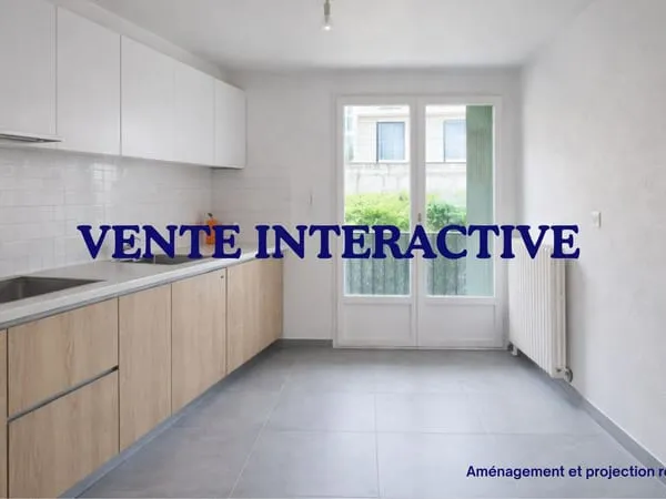 VENTE INTERACTIVE - AIX SUD - T2 RDC 58m² - PARKING + CAVE