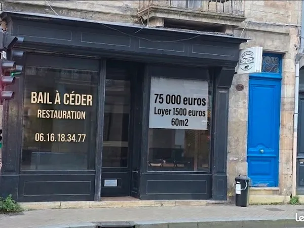 Bail à céder Restaurant 60m² avec Extraction au toit - Bordeaux Fondaudège