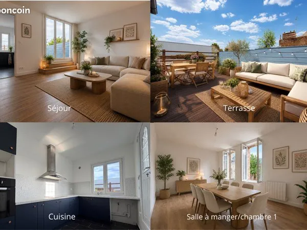 Amiens - 80000 -Jules Ferry - Amienoise - terrasse - 3 chambres