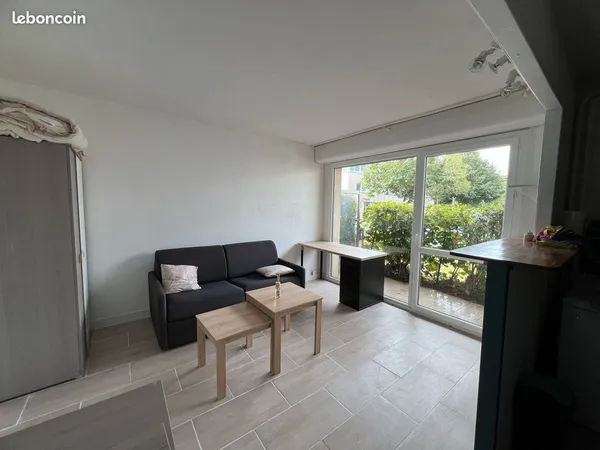à louer - studio 20 m² avec extérieur - quartier beaulieu