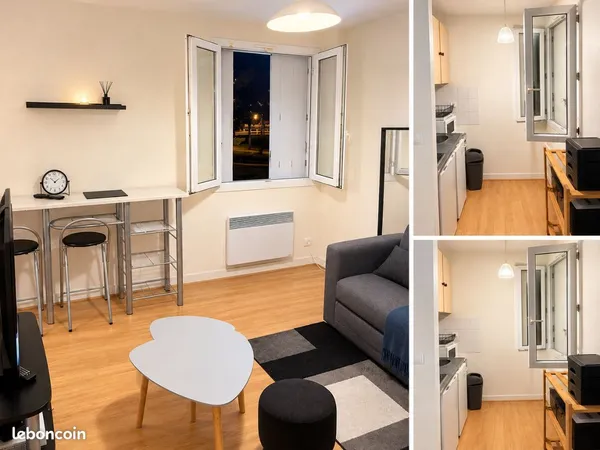 À LOUER - STUDIO MEUBLÉ DE 25 m² AVEC PARKING PRIVATIF - MONTLUÇON