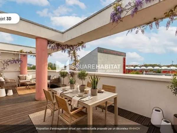 Coup de coeur ?-27 m² en dernier étage avec deux terrasses - vue dégagée
