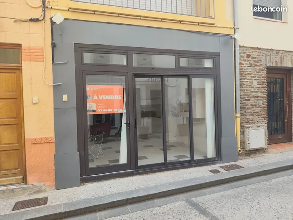 Local commercial 72 m² - Plein centre village Argelès-sur-Mer - Fort potentiel