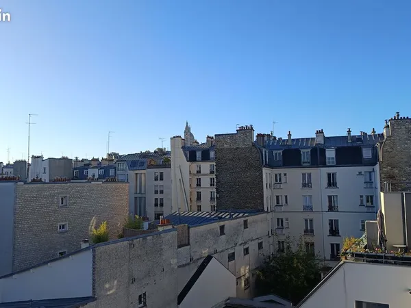 Studio rue du Poteau vue Sacré-Coeur