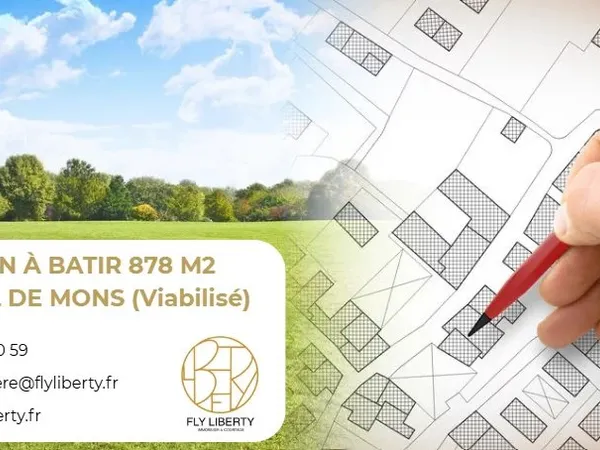 Terrain 878 m²