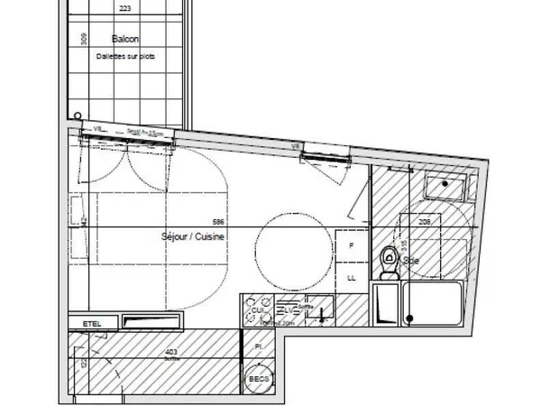 Appartement 1 pièce 30 m²