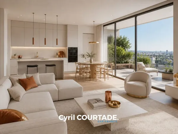 Lattes, Dpt Hérault (34), Appartement d'exception 3 pièces de 68,76 m² - Terrasse panoramique de 33,