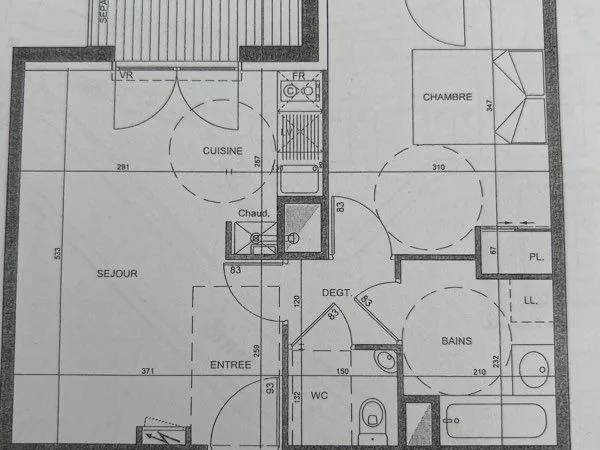 À louer Appartement Type 2 à Tours