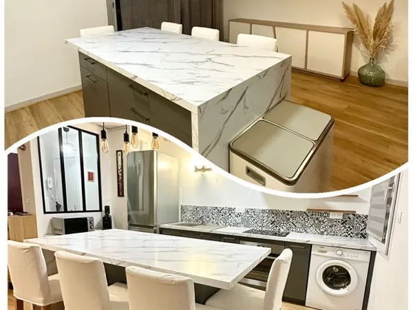 À louer - T2 meublé 47 m² avec balcon, parking et cave