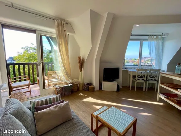 2 pièces d'angle avec terrasse et vue panoramique Sud/Sud-Ouest