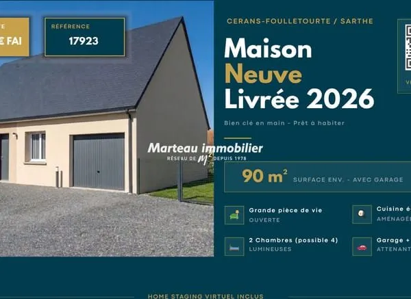 NOUVEAUTE - Maison neuve livrée 2026