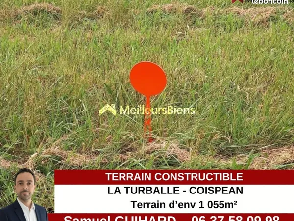 Terrain 1 055 m² La Turballe