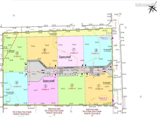 Terrain 855 m² Assat