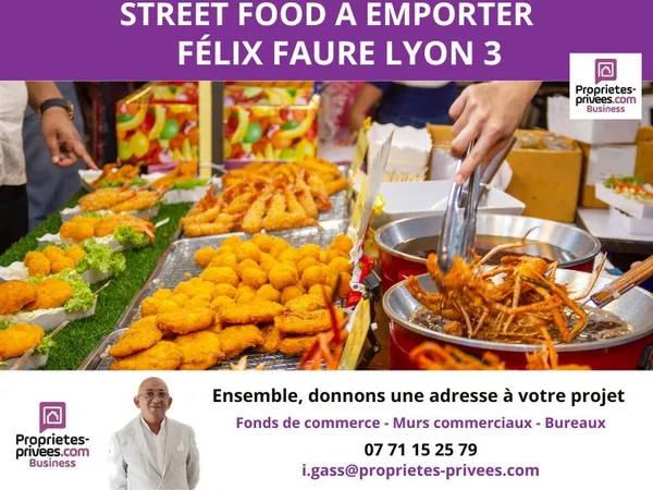 OPPORTUNITE RARE STREET FOOD A EMPORTER AVEC EXTRACTION