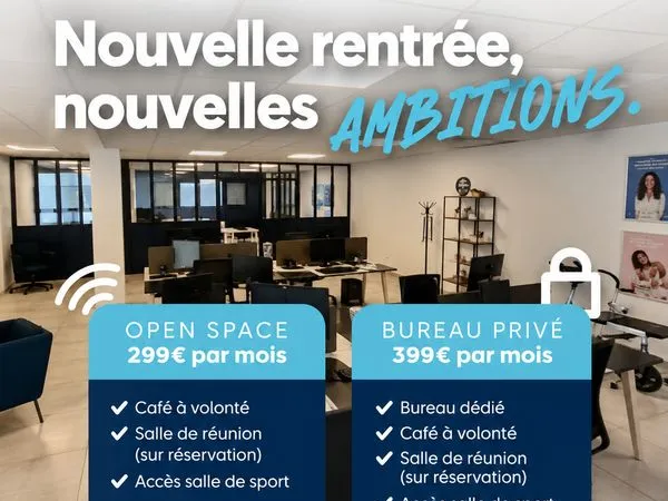 Coworking à Soissons - Open Space & Bureau Privé