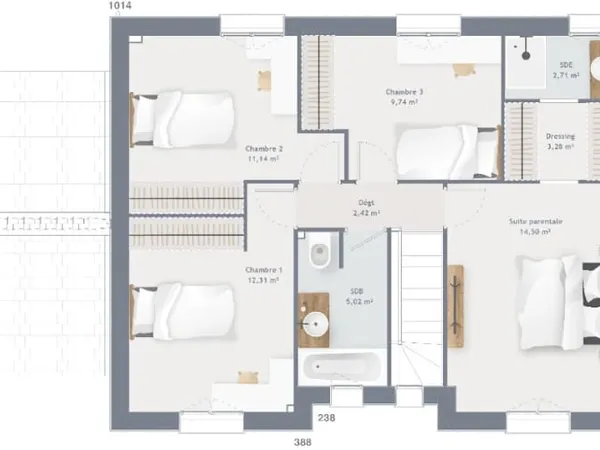 Maison neuve 6 pièces 120 m²