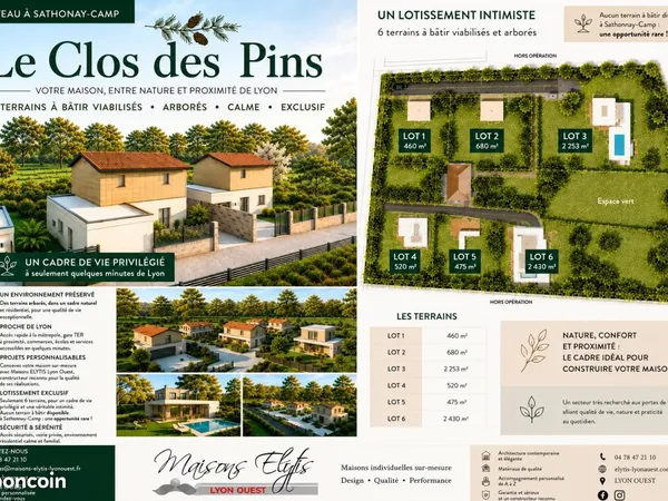 Terrain 667 m² Sathonay Camp