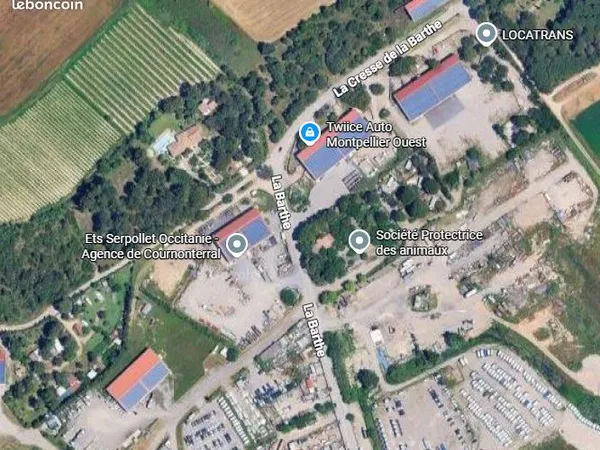 Loue Terrain clôturé 1000m² à Cournonterral