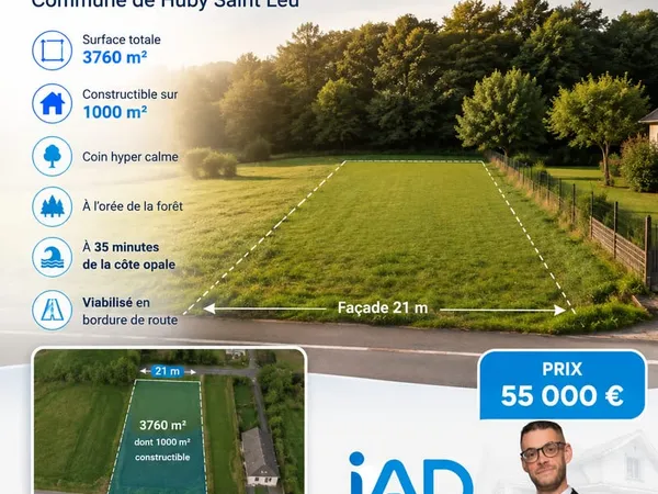 Terrain 3768 m²