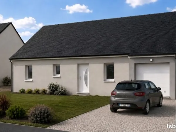 Maison individuelle neuve T4 de plain-pied - 3 chambres, garage et jardin