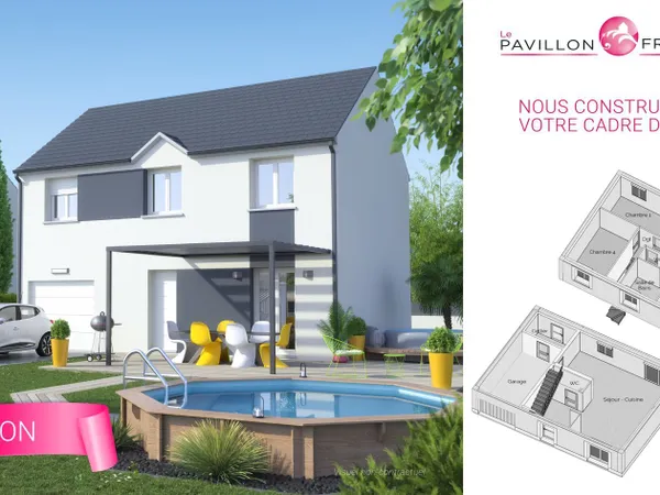 Terrain + maison 100 m²