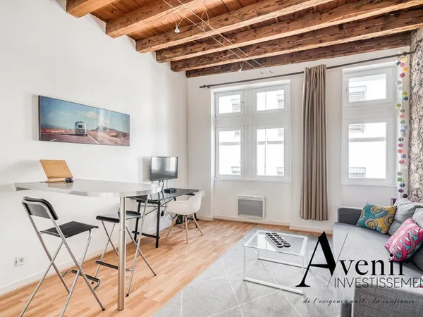 Vends studio - 23.83 m² - 1 pièce - Lyon 69002