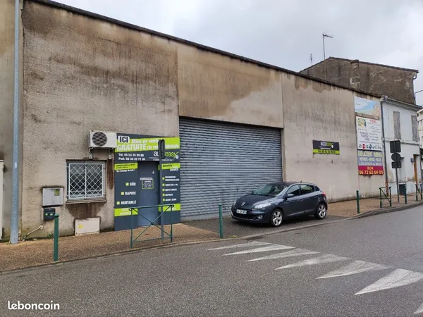 Local 350m2 à louer à Marmande proche gare et hôpital
