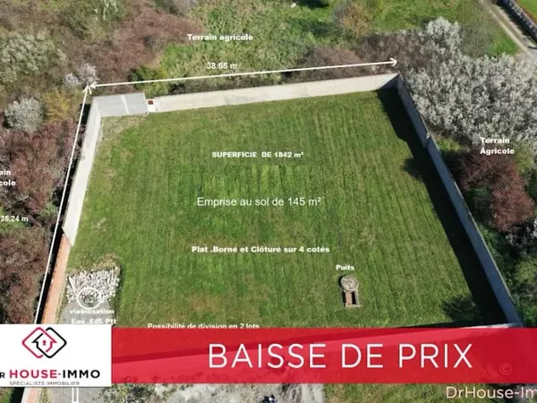 Terrain 1842 m²