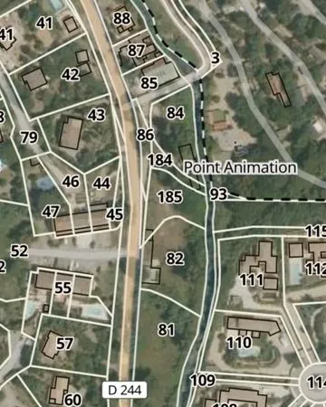 Terrain Constructible à GRIMAUD (environ 900 mètres des plages): Surface totale 2871 M2 ( Constructi