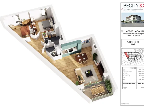 APPARTEMENT NEUF CENTRE LACANAU VILLE