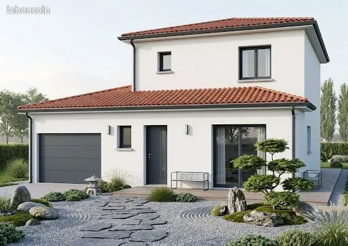 Maison 110 m² habitables + 20 m² garage avec terrain à AUBIERE (63)