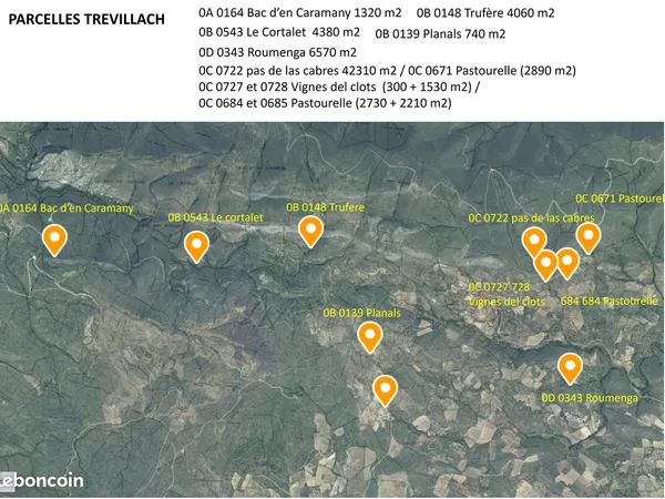 Parcelles terrains