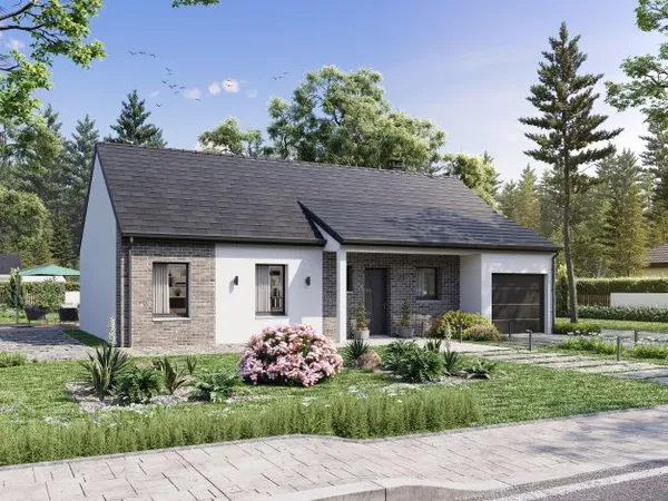 Terrain + maison 88 m²
