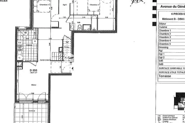 Appartement 6 pièces 139 m²