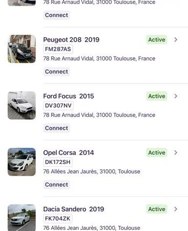 Fond de commerce location Getaround + 5 parkings