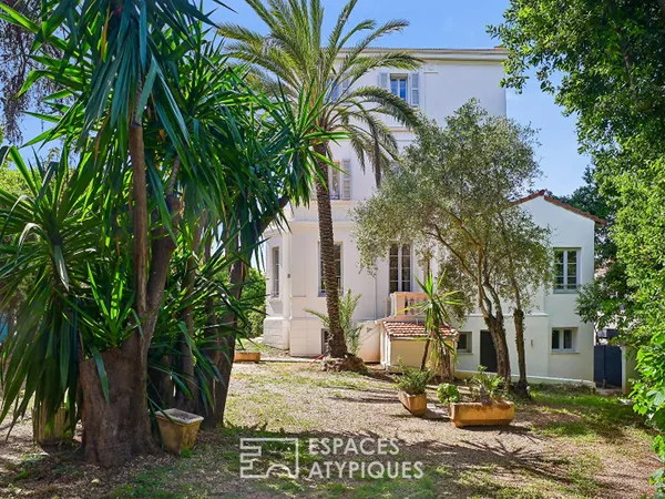 Cannes Oxford - Duplex T4 bourgeois, grand jardin privatif et studio indépendant