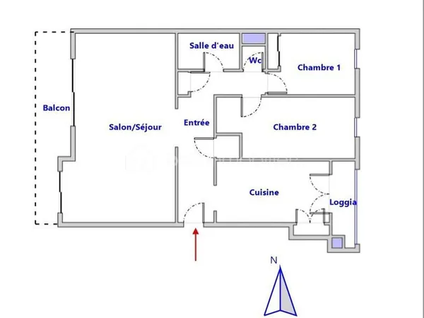 Appartement 3 pièces 82 m²