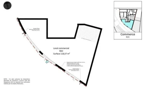 Vente Murs commerciaux 183 m²