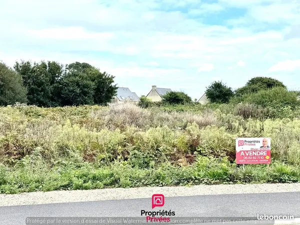 Terrain 950 m² Lanhouarneau