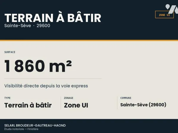 Terrain 1860 m²