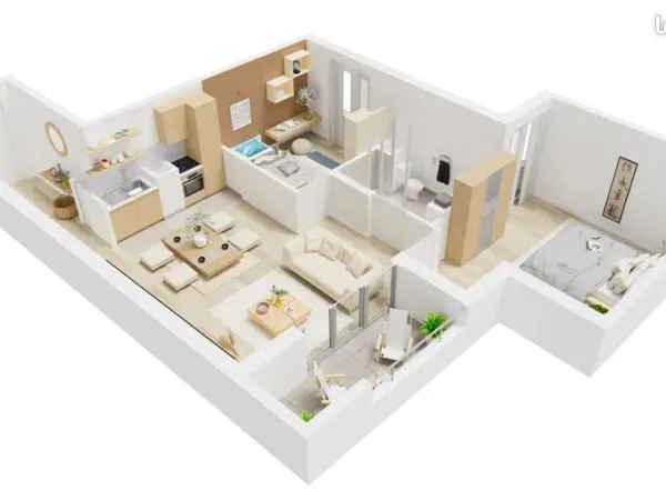 Appartement 3 pièces 58 m²
