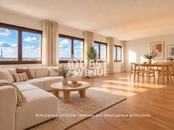 Appartement 3_5 pièces vue Tour Eiffel, 75017 aux Epinettes 97m2