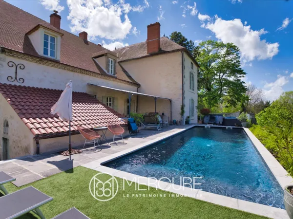 ALLIER, CHARROUX LUXUEUSE MAISON DE MAITRE XVIIIème RENOVEE, PIS