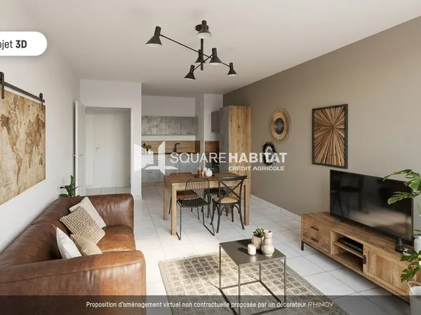 Appartement 2 pièce(s) 58 m2